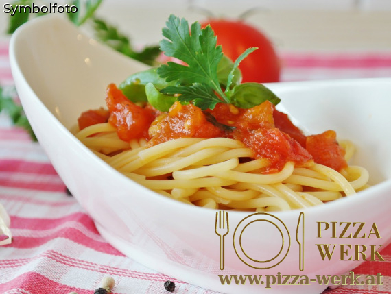Pomodoro; Bolognese; Pasta alla Gorgonzola; Carbonara; Brokkoli; Pilzsauce; Aglio; Lachssauce; Arrabiata; Amatriciana; Pollo; Della Casa; Verdura; Frutti di Mare; Tonno